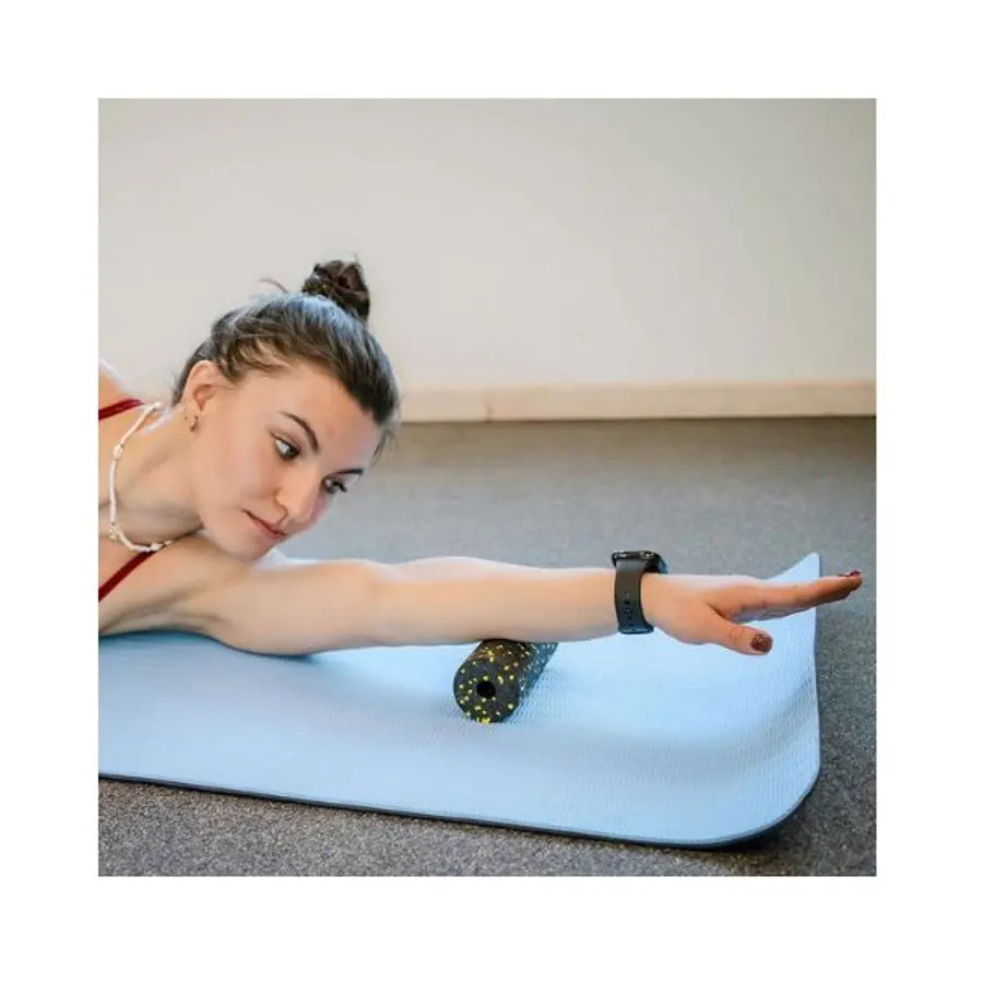 Mini masážní váleček, yellowSPORT 15x5,3 cm