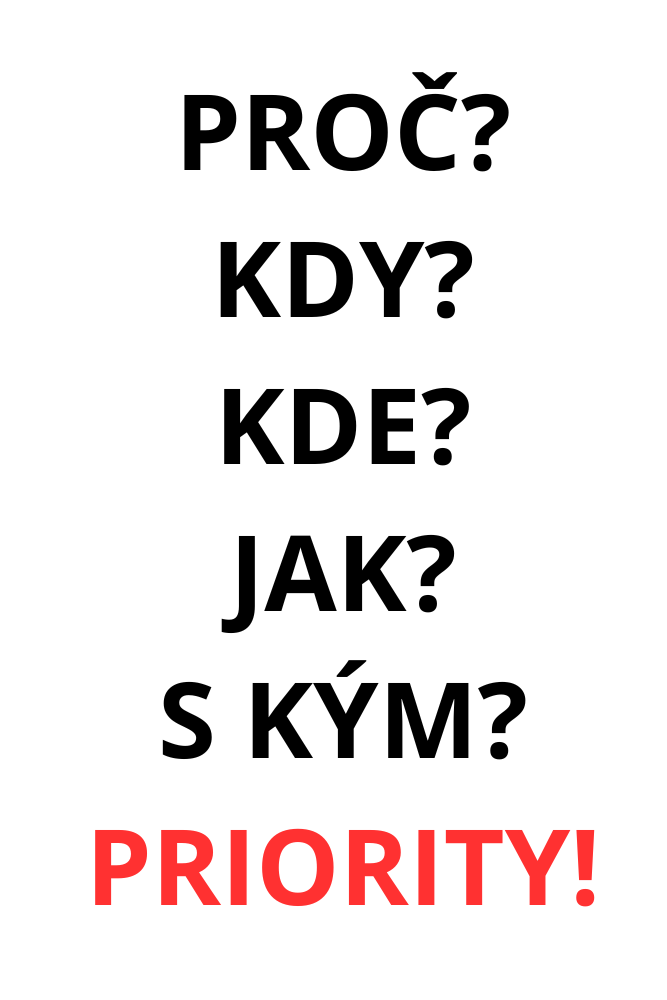 otázky a priority