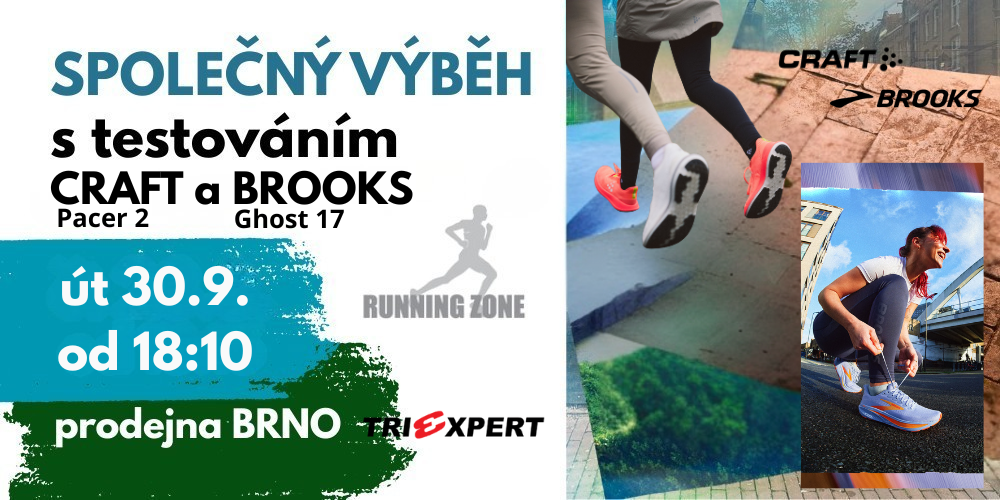 Pozvánka na testování Brooks Ghost 17 v Brně